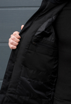 Куртка тактична зимова на блискавці з капюшоном XS polk black - зображення 7
