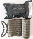Бинт еластичний екстреної допомоги Anji Sunlight "Ізраїльський бандаж" 10 см х 3.6 м Сірий (5810HF) - зображення 3