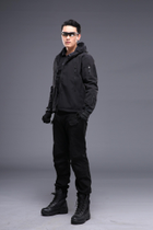 Тактична куртка / вітровка Pave Hawk Softshell black M - зображення 2