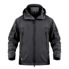 Тактична куртка / вітровка Pave Hawk Softshell black XXL - зображення 1