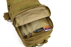 Рюкзак тактический, баул походной 55л Protector Plus S407 coyote - изображение 6