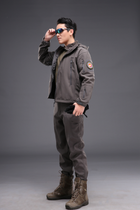 Тактична куртка / вітровка Pave Hawk Softshell grey S - зображення 2