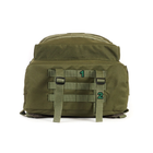 Туристический тактический рюкзак на 60 литров олива с поясным ремнем - изображение 5