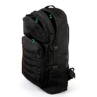 Туристический тактический рюкзак на 60 литров Черный с поясным ремнем - изображение 6