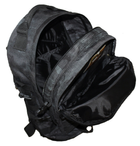 Походный тактический рюкзак с органайзером и поясным ремнем на 40 л Кордура 1200 ден чёрный Атакс - изображение 7