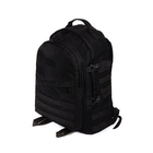 Крепкий походный тактический рюкзак с органайзером на 40 литров черный - изображение 2