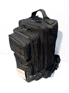 Штурмовой тактический рюкзак на 25 литров Черный - изображение 1