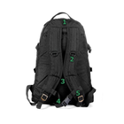 Походный тактический рюкзак на 40 литров Черный с поясным ремнем - изображение 5