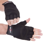 Перчатки тактические без пальцев , военные перчатки, перчатки многоцелевые размер L Черные SB-161591 - изображение 3