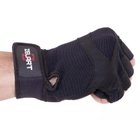 Перчатки тактические без пальцев , военные перчатки, перчатки многоцелевые размер L Черные SB-161591 - изображение 5