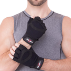 Перчатки тактические без пальцев , военные перчатки, перчатки многоцелевые размер L Черные SB-161591 - изображение 8
