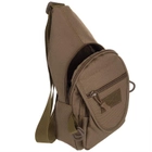 Рюкзак тактичний однолямковий сумка-слінг тактична однолямочний V-3 л Хакі 727 - зображення 4