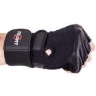 Перчатки тактические кожаные без пальцев , военные перчатки, перчатки многоцелевые размер S Черные SB-161085 - изображение 6