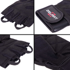 Тактичні рукавички без пальців, військові рукавички, рукавички багатоцільові шкіряні XL XL Чорні SB-161070 - зображення 7