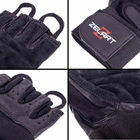 Перчатки тактические кожаные без пальцев , военные перчатки, перчатки многоцелевые размер S Черные SB-161085 - изображение 8