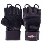 Перчатки тактические кожаные без пальцев , военные перчатки, перчатки многоцелевые размер XL Черные SB-161085 - изображение 7