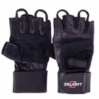 Рукавички тактичні шкіряні без пальців, військові рукавички, рукавички багатоцільові розмір XXL Чорні SB-161085 - зображення 7