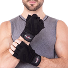Тактические перчатки без пальцев , военные перчатки, перчатки многоцелевые размер L Черные SB-161070 - изображение 8