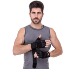 Рукавички тактичні шкіряні без пальців, військові рукавички, рукавички багатоцільові розмір M Чорні SB-161085 - зображення 3
