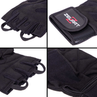 Тактичні рукавички без пальців, військові рукавички, рукавички багатоцільові шкіряні розмір M Чорні SB-161070 - зображення 7