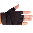 Тактические перчатки с открытыми пальцами BLACKHAWK Размер XL черные BC-4380 - изображение 5