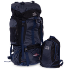 Туристичний рюкзак-трансформер 2в1 V-95л COLOR LIFE blue-black 159 - зображення 6