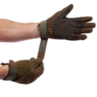 Перчатки тактические для охоты и рыбалки BLACKHAWK размер L оливковые BC-4468 - изображение 4