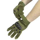 Перчатки мужские тактические с защитой OKLAI 705 M Green - изображение 9