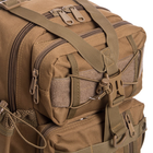Рюкзак тактичний патрульний однолямочный SILVER KNIGHT 30 літрів khaki TY-5386 - зображення 3