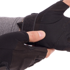 Тактические перчатки с открытыми пальцами BLACKHAWK Размер L черные BC-4380 - изображение 3