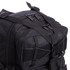 Рюкзак тактичний патрульний однолямочный SILVER KNIGHT 30 літрів black TY-5386 - зображення 5