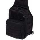 Рюкзак тактический патрульный однолямочный сумка-слинг тактическая SILVER KNIGHT V-7 л black TY-098 - изображение 4