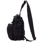 Рюкзак тактический патрульный однолямочный сумка-слинг тактическая SILVER KNIGHT V-7 л black TY-098 - изображение 5
