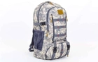 Рюкзак туристический бескаркасный таткический рюкзак камуфляжный V-20 л grey camouflage TY-0868 - изображение 1