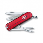 Нож Victorinox Classic SD Transparent Red (0.6223.TB1) - изображение 1