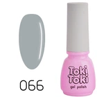 Гель-лак Toki Toki 066, 5 мл, светло-серый