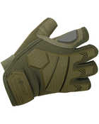 Рукавички тактичні KOMBAT UK Alpha Fingerless Tactical Gloves, койот, S - изображение 1
