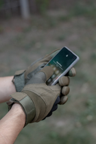 Тактичні рукавиці Bezet SMART Touch закриті повнопалі L Зелені - изображение 5