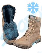 Берці зимові черевики тактичні чоловічі, туфлі тактичні чоловічі берці зимові, натуральна шкіра, розмір 43, Bounce ar. BL-HK-1043, колір хакі - зображення 1