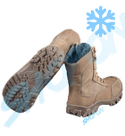 Берцы зимние ботинки тактические мужские, черевики тактичні чоловічі берці зимові, натуральна шкіра, размер 44, Bounce ar. BL-HK-1044, цвет хаки - изображение 2