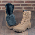 Берці зимові черевики тактичні чоловічі, туфлі тактичні чоловічі берці зимові, натуральна шкіра, розмір 40, Bounce ar. BL-HK-1040, колір хакі - зображення 7