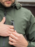 Тактична куртка утеплена Grifon Squad Soft Shell 1221132 54 Хакі (ROZ6400158937) - зображення 5