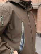 Тактична куртка утеплена Grifon Squad Soft Shell 1220809 52 Коричнева (ROZ6400158948) - зображення 4