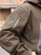 Тактична куртка утеплена Grifon Squad Soft Shell 1220809 56 Коричнева (ROZ6400158950) - зображення 7