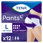 Трусы-подгузники для взрослых Tena Pants Plus Night ночные размер Large 12 шт (7322540839920)