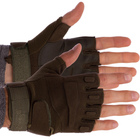 Тактичні рукавички з відкритими пальцями BLACKHAWK BC-4380 розмір L оливковий - зображення 2