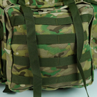 Тактический рюкзак мужской штурмовой военный 80 литров водоотталкивающий Cordura 1000d Мультикам - изображение 5
