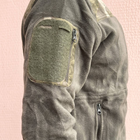 Кофта флисовая мужская тактическая с липучками под шевроны Bikatex Турция ВСУ (ЗСУ) Мультикам XL 8102 хаки TR_1428 - изображение 6