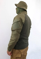 Рубашка мужская военная тактическая с липучками ВСУ (ЗСУ) Ubaks Убакс 20221853 8085 XL 52 размер хаки TR_1343 - изображение 2