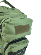 Рюкзак тактичний LeRoy Tactical військовий з кріпленням - molle, колір - олива (40л) - зображення 6
